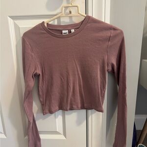 TNA Dusty Rose Long Sleeve Tee